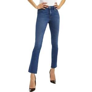 NWT Good American Good Legs Raw Hem Straight Jeans Size 2/26 Retail $97